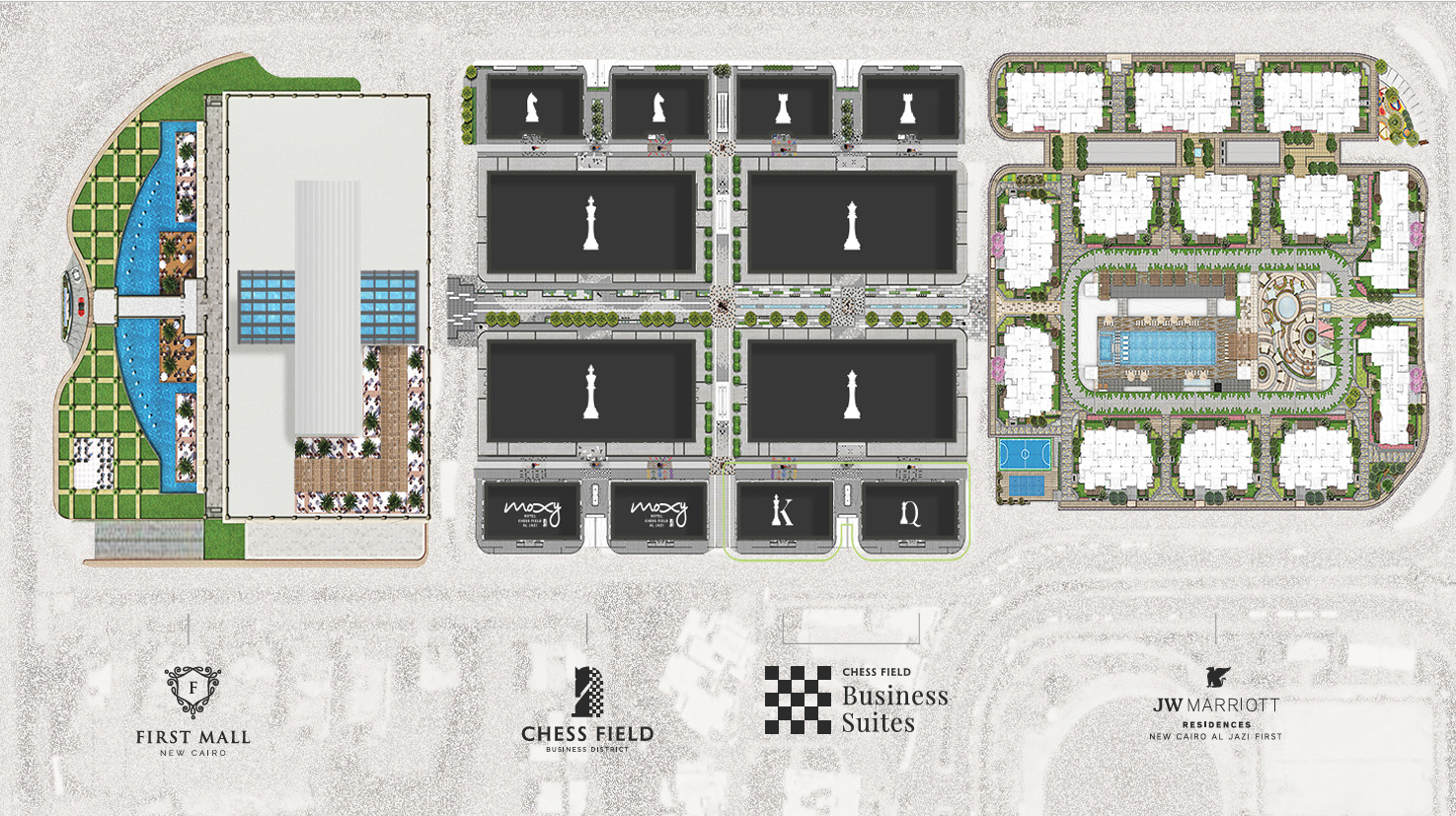 Business Suites New Cairo الماستر بلان
